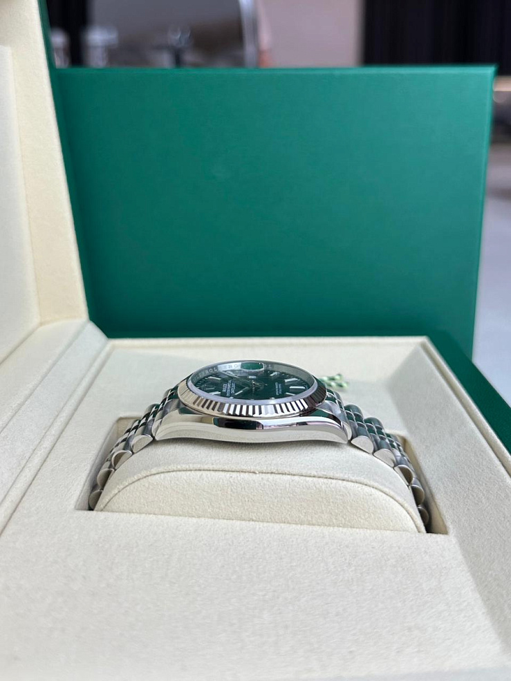 Datejust 36mm Steel & White Gold Blue Dial Jubilee Bracelet