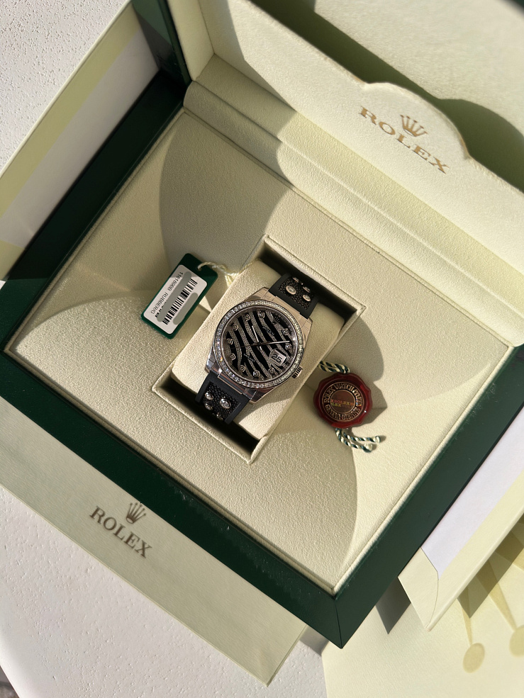 Datejust 36mm Zebra White Gold Factory Made