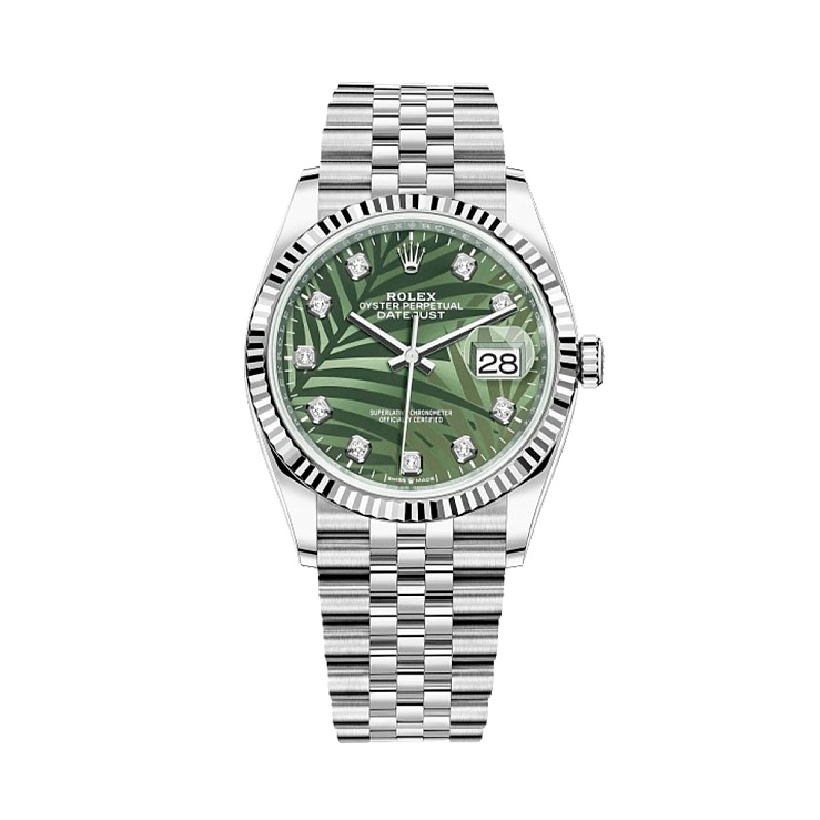 Datejust 36 mm Green Palm Motif Dial With Diamonds 2023