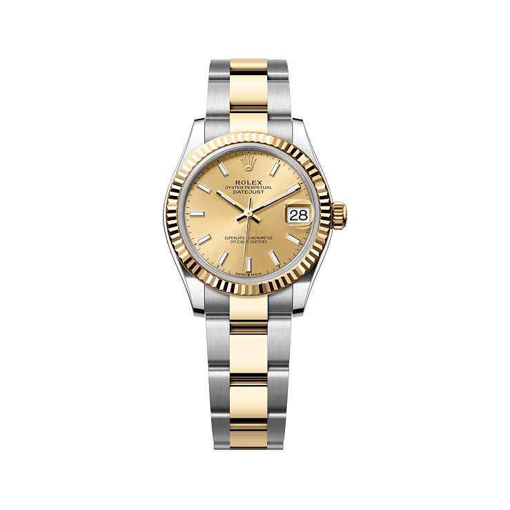 Datejust 31mm Steel & Yellow Gold Champagne Dial Oyster Bracelet