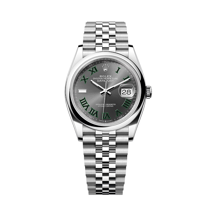 Datejust 36mm Steel Wimbledon Dial Jubilee Bracelet