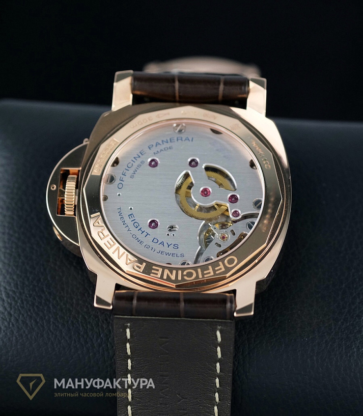 Luminor Marina 8 Days Oro Rosso