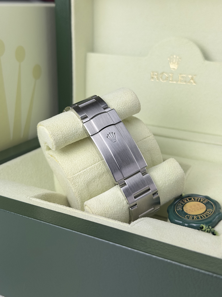 Air-King 34mm Steel and White gold bezel diamond markers