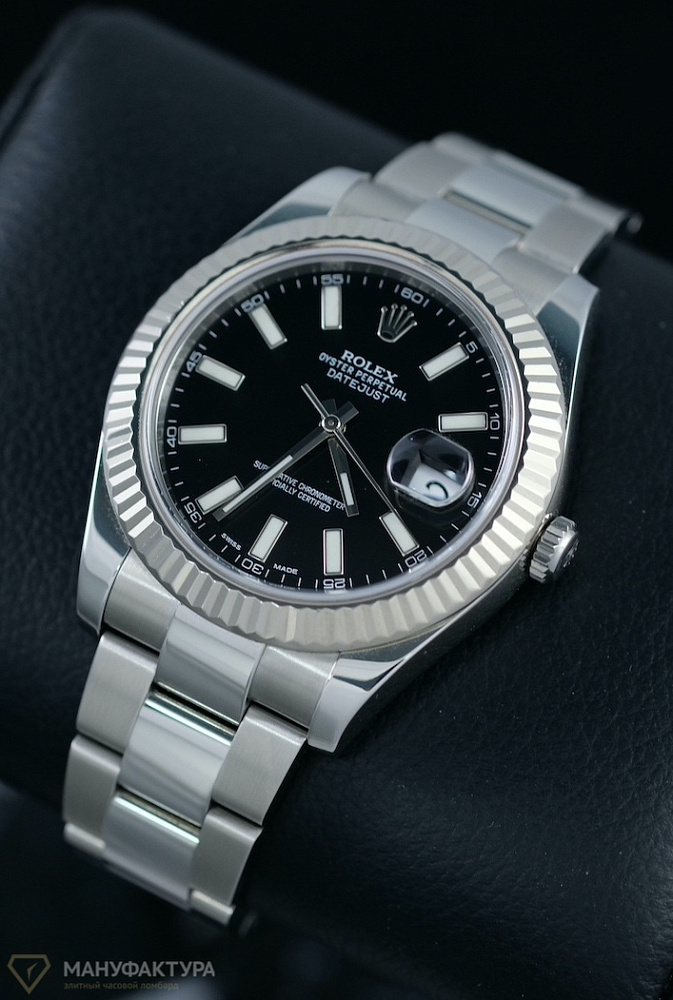 Datejust II 41mm Steel and White Gold