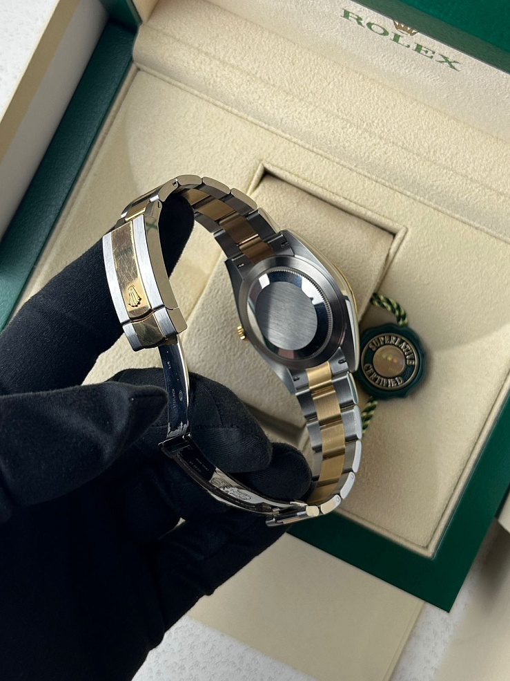 Datejust 41 Steel & yellow gold black dial Oyster bracelet