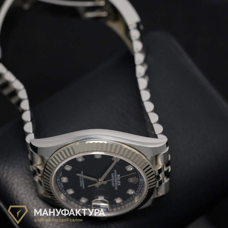 Datejust 41mm Black Dial Diamonds