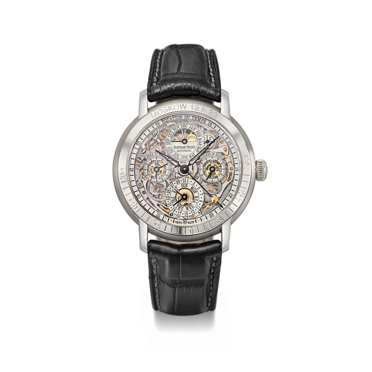 JULES AUDEMARS PLATINUM &quot;MOSKOW&quot; SKELETONIZED EQUATION DU TEMPS