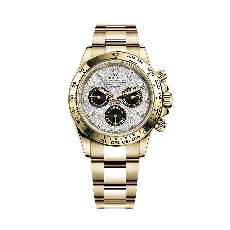 Cosmograph Daytona 40mm Yellow Gold METEORITE AND BLACK DIAL