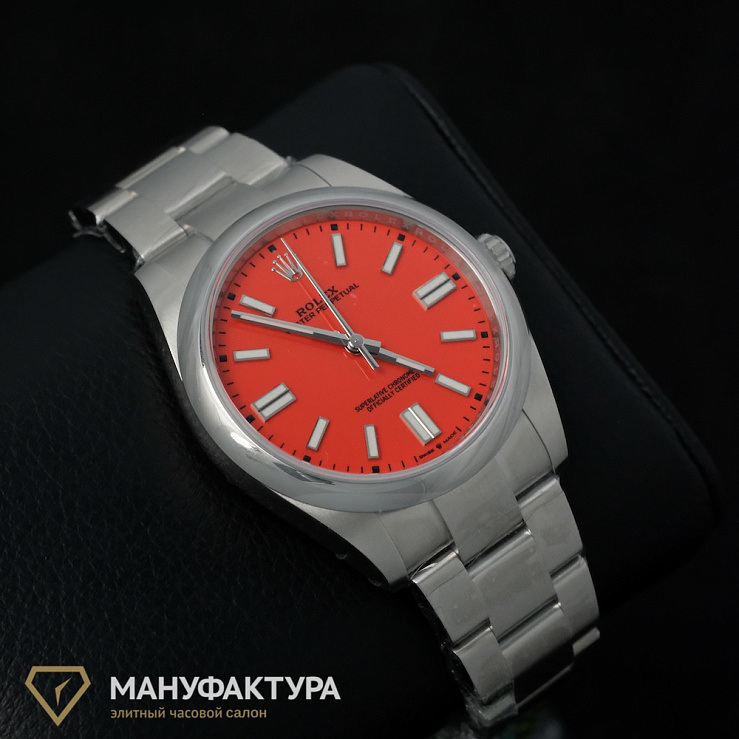 Oyster Perpetual 41 mm Coral Red Dial