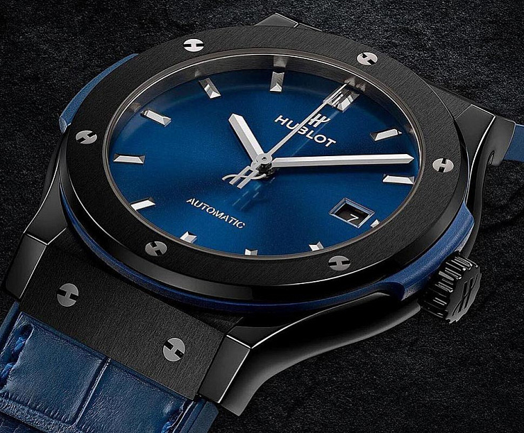 Classic Fusion Ceramic Blue 45mm