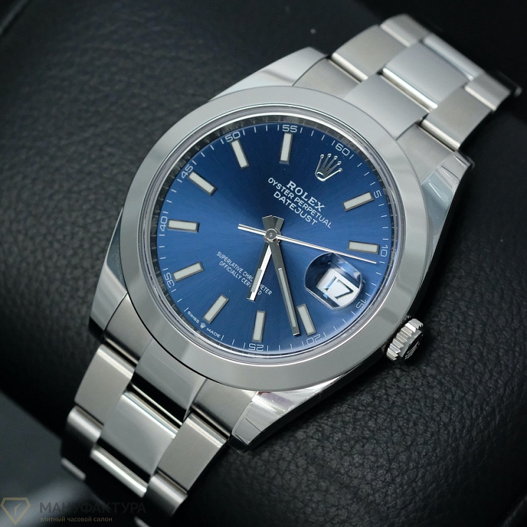 Oyster Perpetual Datejust 41 mm Blue Sticks