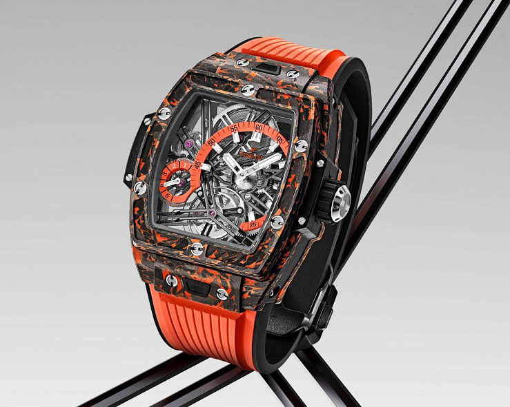 Shaped Spirit Of Big Bang Tourbillon Orange Carbon
