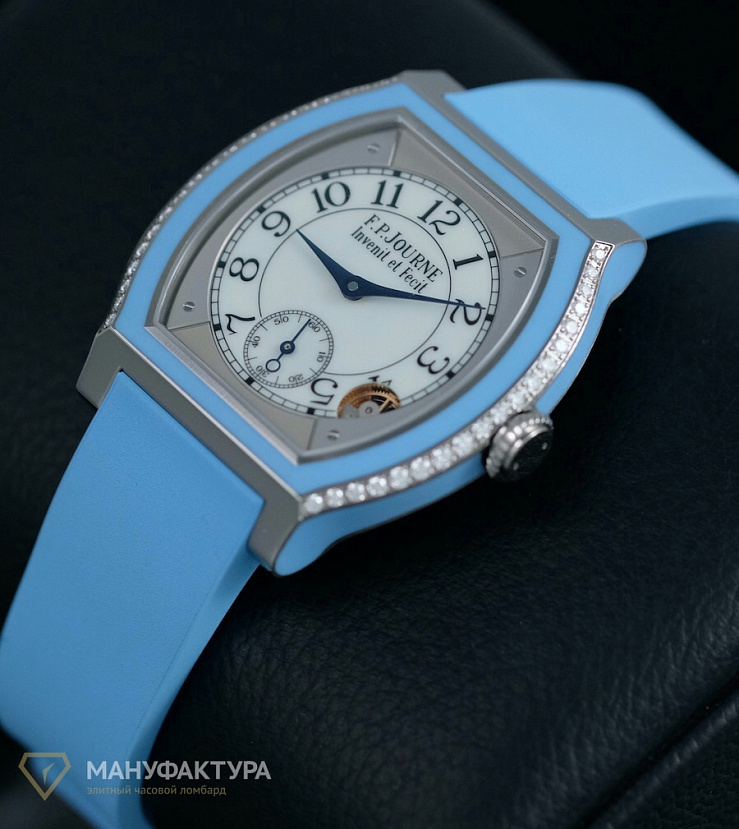 Titanium set with Diamonds Blue