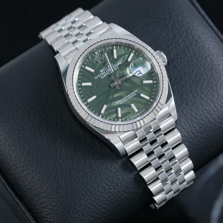 Datejust 36 mm Green Palm Motif Dial 2021