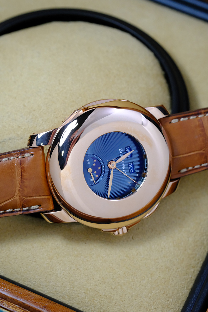 Half Hunter Rose Gold Blue Dial 39 Mm