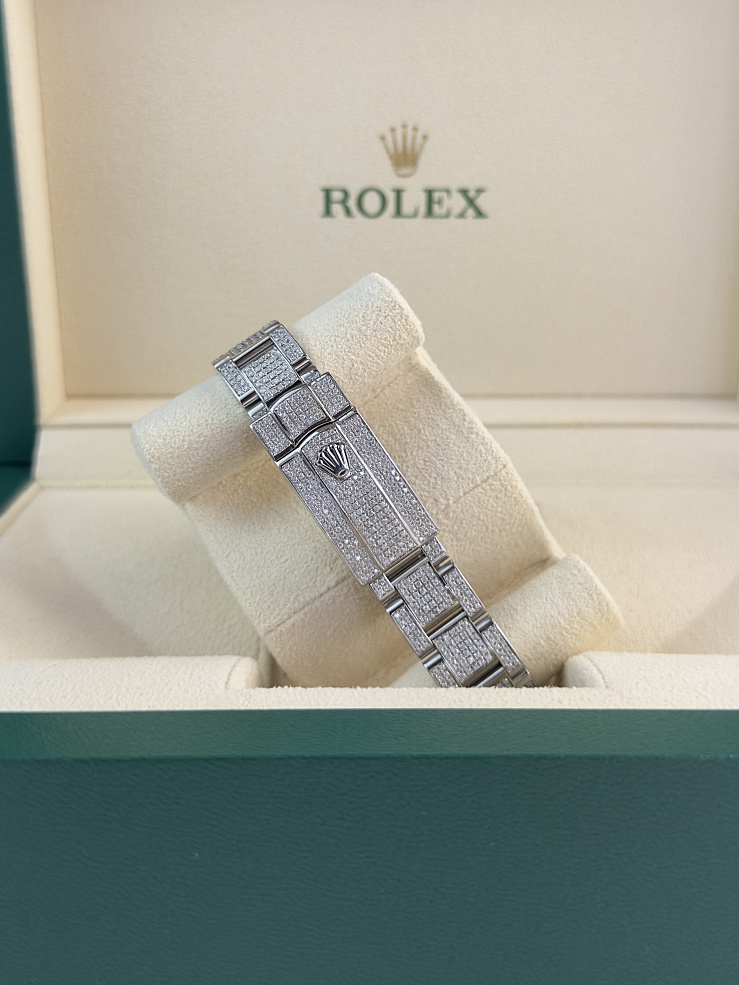 Datejust 31mm Custom Full Pave Iced Out Diamonds