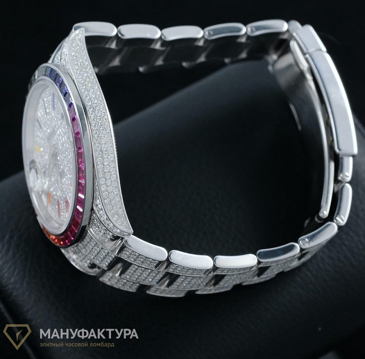 Datejust II Full Pave Rainbow