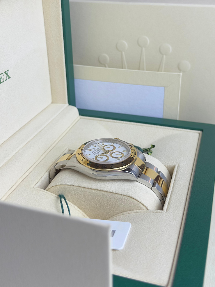 Cosmograph Daytona Steel and Yellow gold White Dial