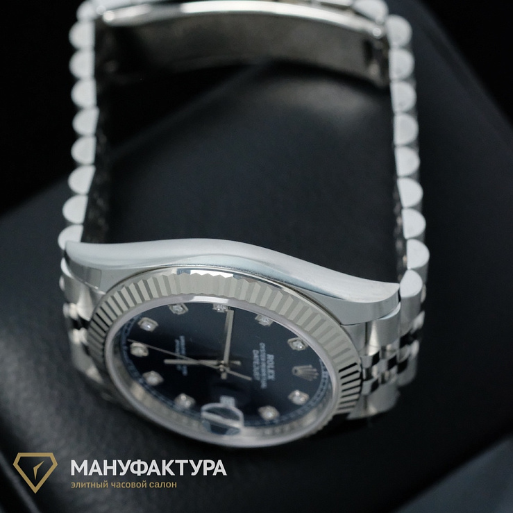 Oyster Perpetual Datejust 41mm Blue Dial Diamond