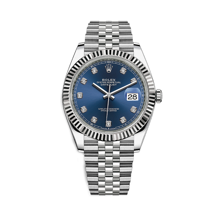 Oyster Perpetual Datejust 41mm Blue Dial Diamond