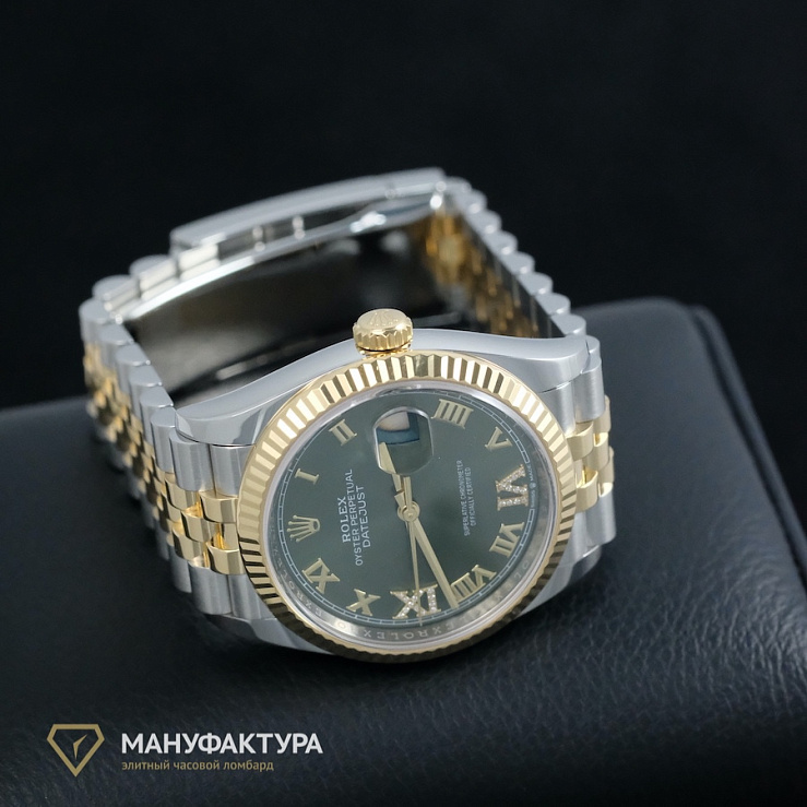Oyster Perpetual Datejust 36 mm Rolesor Oystersteel and Yellow Gold