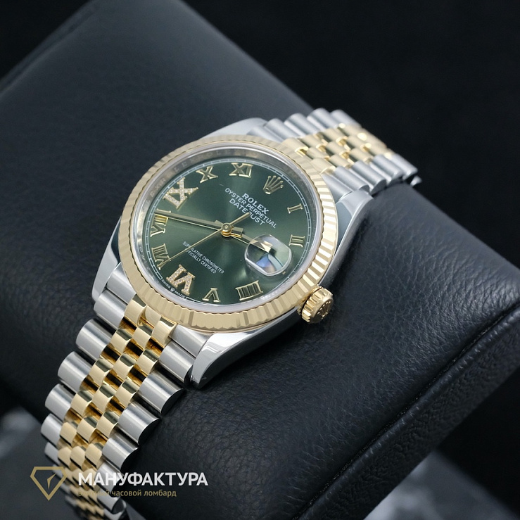 Oyster Perpetual Datejust 36 mm Rolesor Oystersteel and Yellow Gold