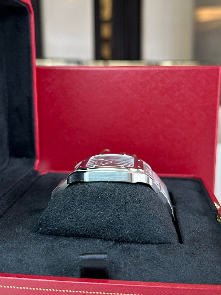 Santos De Cartier Large Green Dial Steel