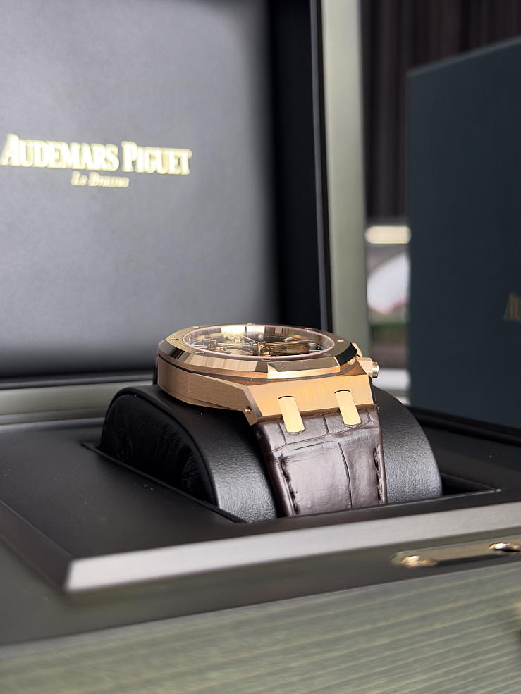 Royal Oak Chronograph 41mm Rose Gold Chocolate Dial