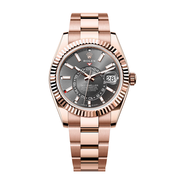 Sky-Dweller Rose Gold Gray Dial Oyster bracelet