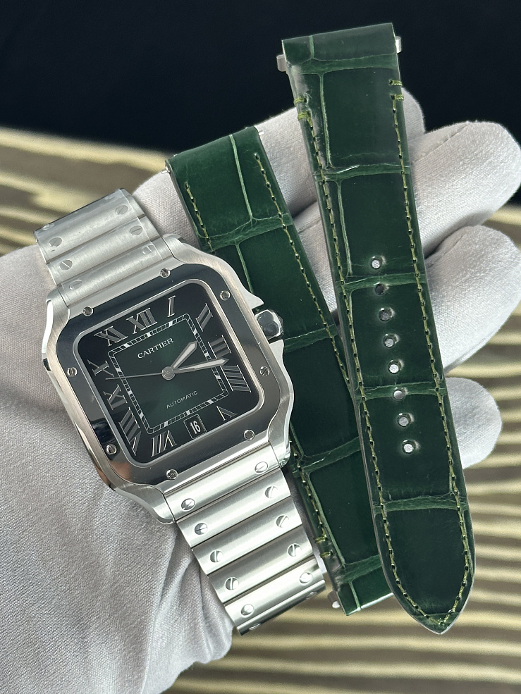 Santos De Cartier Green Dial
